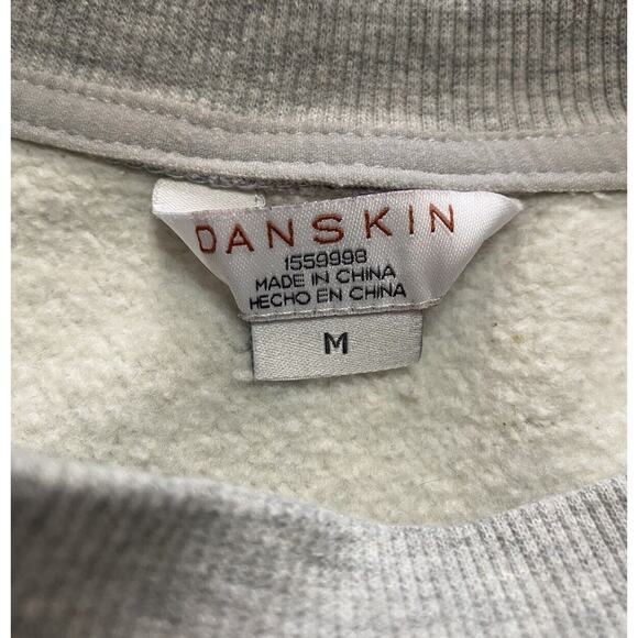 Danskin Women's Sweater Crewneck Kangaroo Pocket Gray Size Medium - Picture 2 of 3